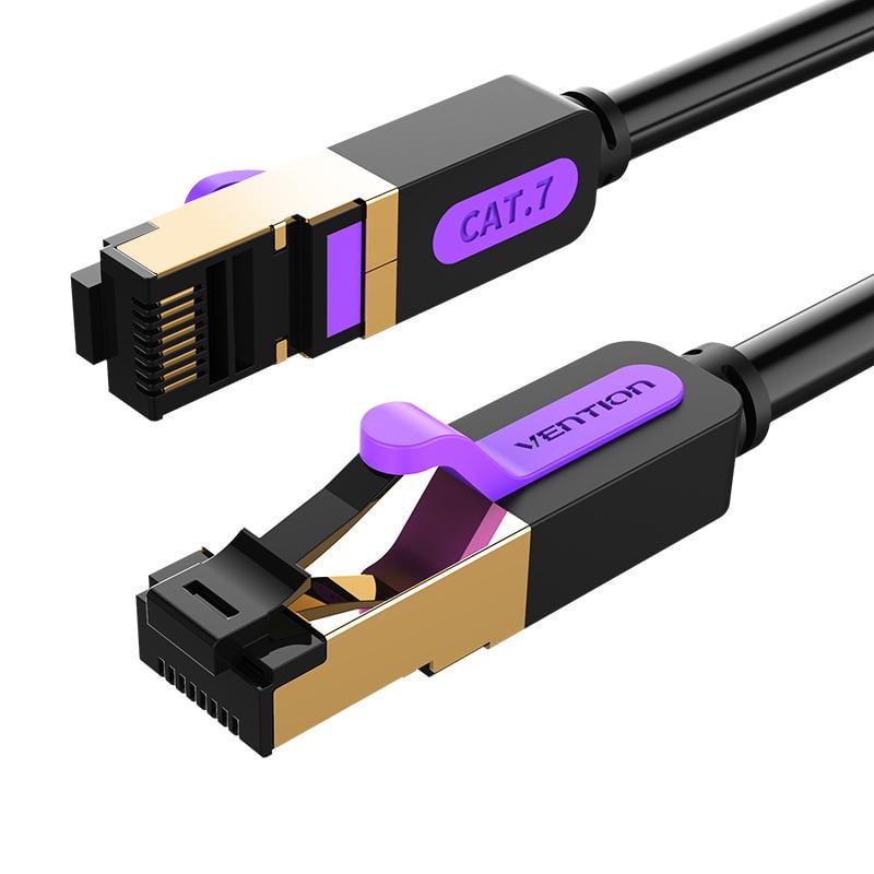 Патч-корд Vention 3 м Cat.7 до 10 Гбит/с S/FTP RJ45 на RJ45 600 МГц Черный (ICDBI)
