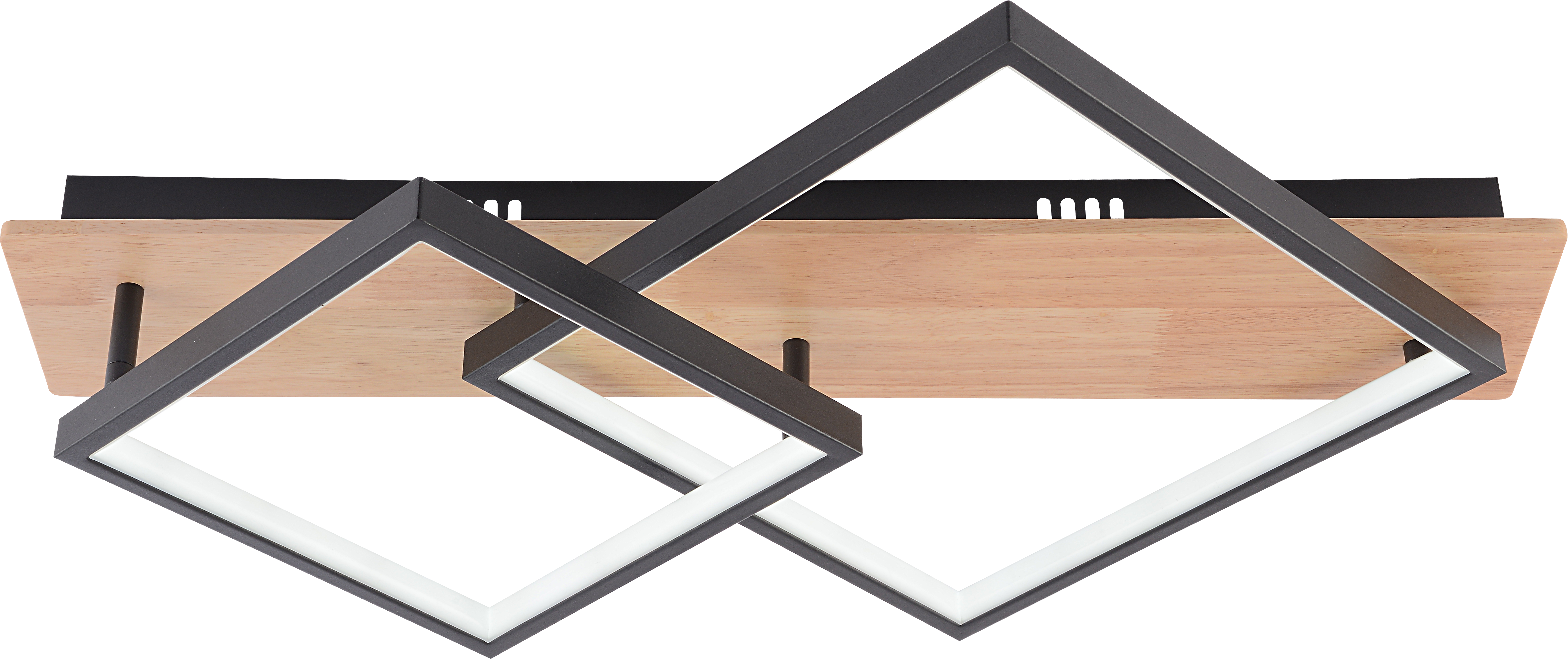 Люстра стельова світлодіодна Valeso DK6588/2 з пультом LED 47W диммер Чорний/Дерево - фото 2 Люстра стельова світлодіодна Valeso DK6588/2 з пультом LED 47W диммер Чорний/Дерево - фото 2