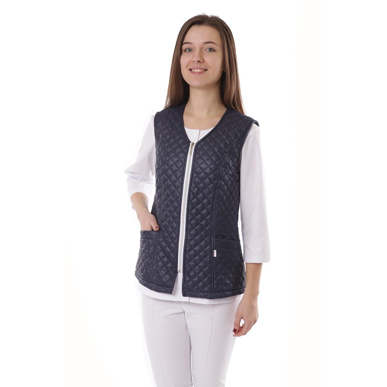 Жилет медичний жіночий теплий TopLine Аляска р. 60 Синій (31500-60)син.)