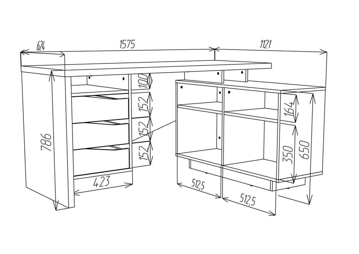 Стол письменный Intarsio CONNECT 3 R SK 157х78 см Дуб кремона котта/Стоун бейж (CONNECT3_R_SK) - фото 4 Стол письменный Intarsio CONNECT 3 R SK 157х78 см Дуб кремона котта/Стоун бейж (CONNECT3_R_SK) - фото 4