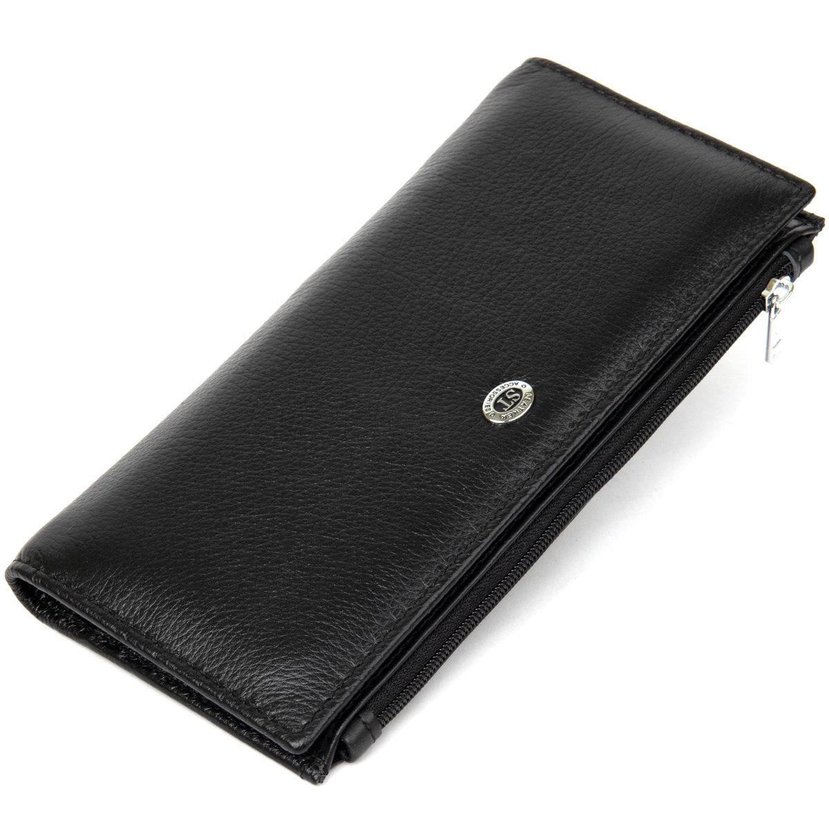 Кошелек женский ST Leather 19378 из натуральной кожи Черный (168-136-19378)