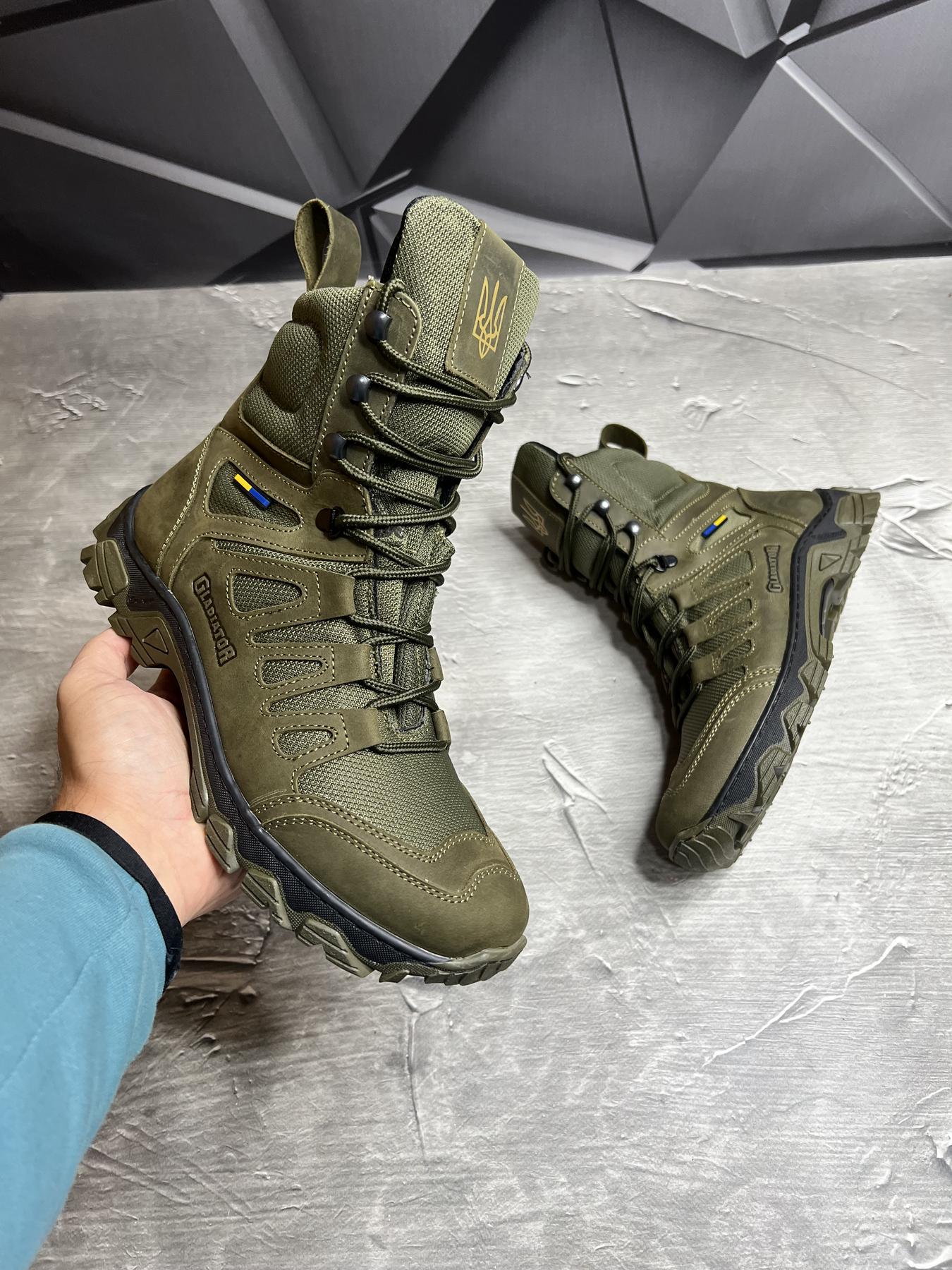 Берці зимові чоловічі з хутром р. 41 Хакі - фото 3 Берці зимові чоловічі з хутром р. 41 Хакі - фото 3