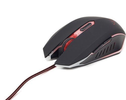 Компьютерная мышка Gembird MUSG-001-R Optical USB 2400 dpi Gaming Red (2881180260)
