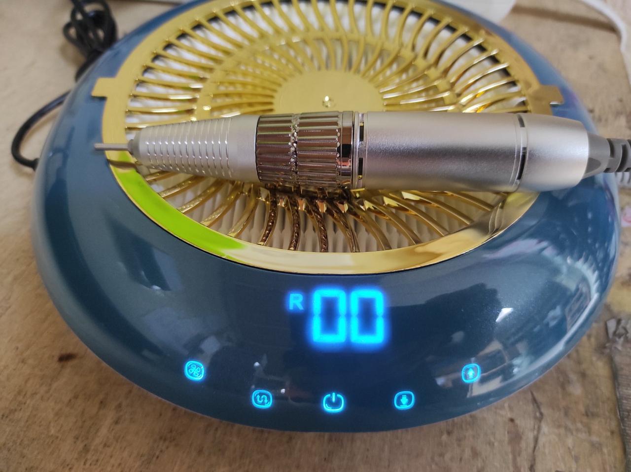 Фрезер з витяжкою для апаратного манікюру/педикюру JMD-803 Pro 2в1 сенсорний для зняття гель лаку 60 Вт 35000 об/хв Синій (13044180) - фото 4 Фрезер з витяжкою для апаратного манікюру/педикюру JMD-803 Pro 2в1 сенсорний для зняття гель лаку 60 Вт 35000 об/хв Синій (13044180) - фото 4