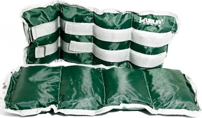 Утяжелители для лодыжки/запястья LiveUp WRIST/ANKLE WEIGHT 2 шт. 2,0 кг Зеленый (LS3011-2)