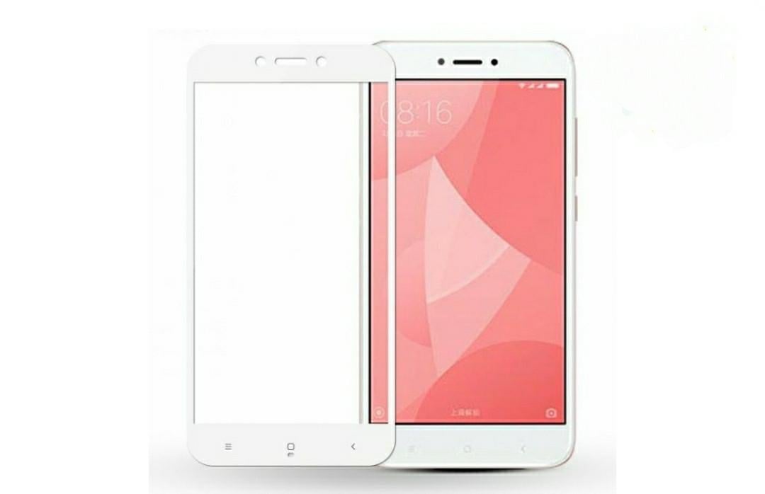 Загартоване захисне скло на Xiaomi Redmi 4X Біла рамка