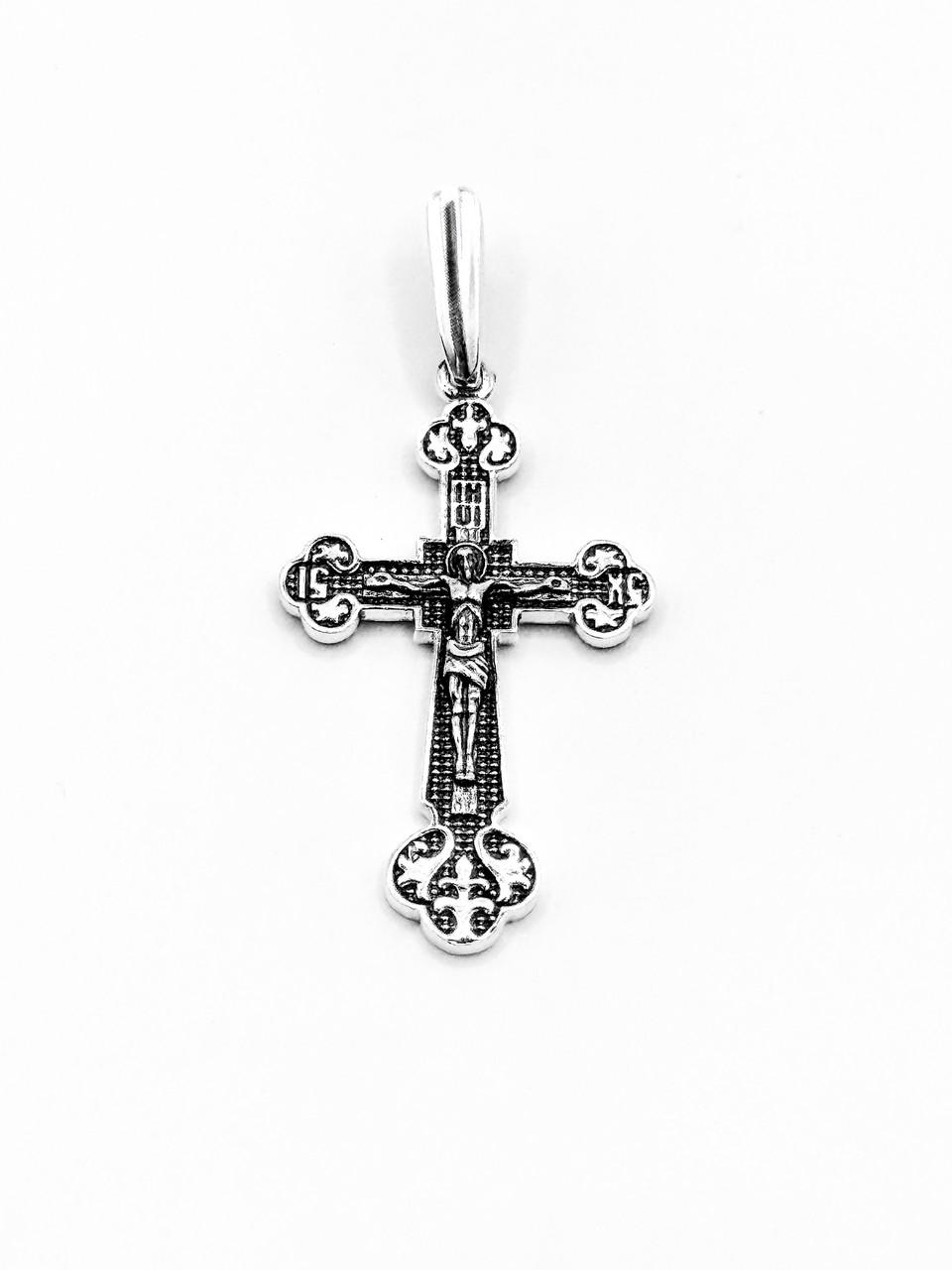 Крестик из серебра 925 пробы (КДУ- 37)