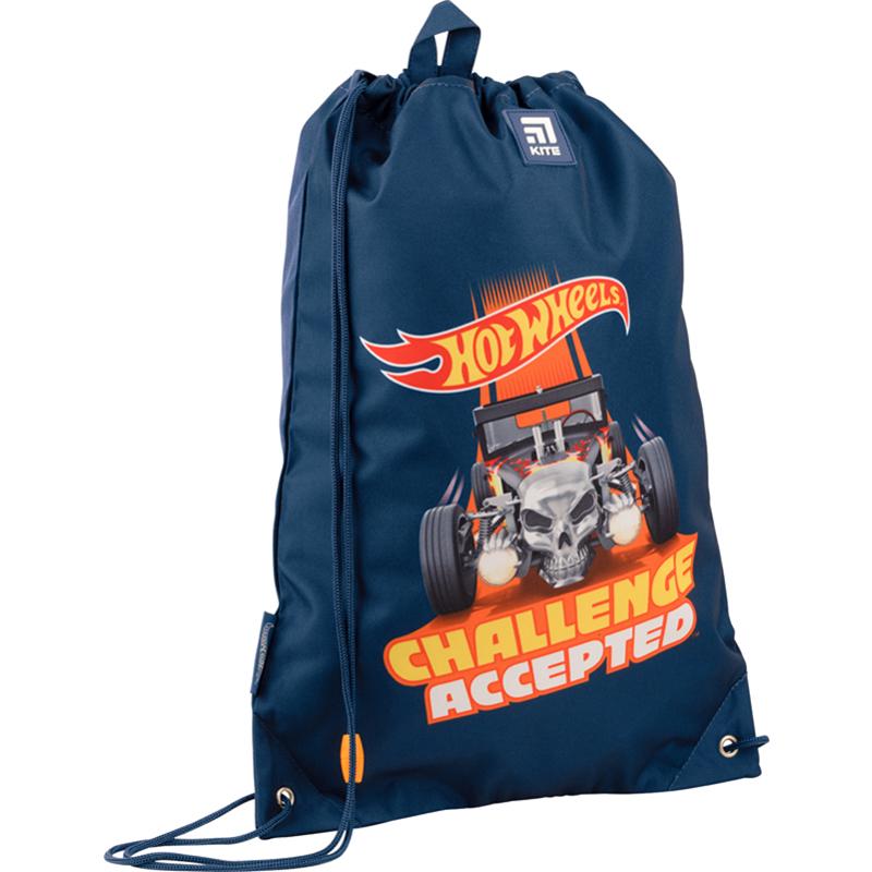 Сумка для обуви KITE Education Hot Wheels 46x33 см Синий (HW22-600M-1)