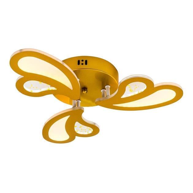 LED-люстра потолочная Valeso с пультом и акриловыми плафонами 3000/6000К IP20 60W Золотой (V-K39979-3 GD)