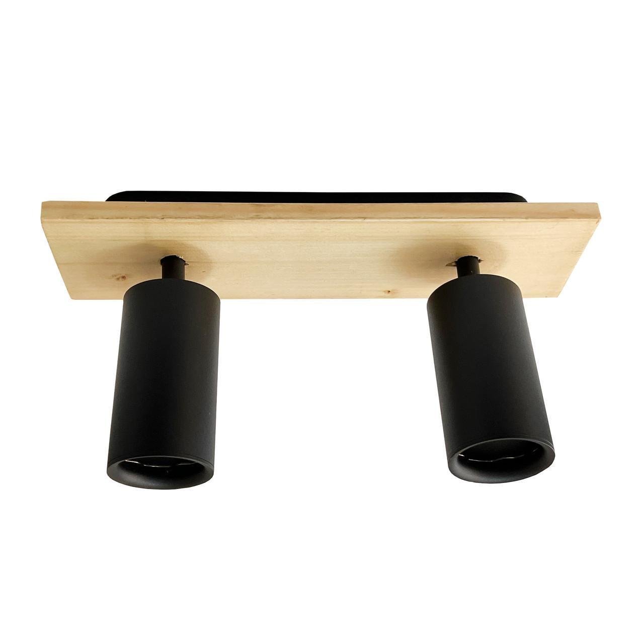 Люстра стелева Spectr 6331/2 BK Чорний/Дерев'яний