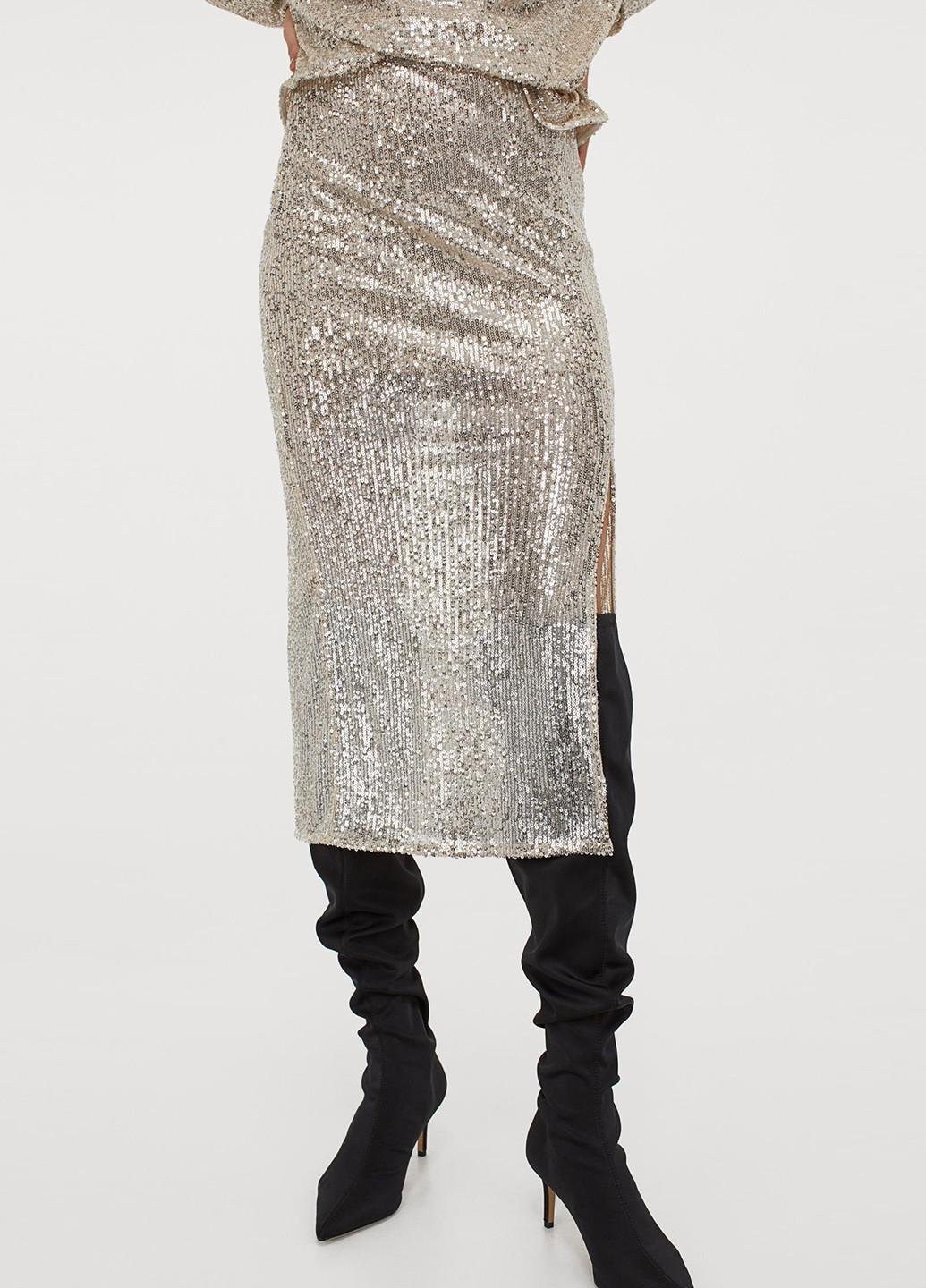 Юбка H&M р. 34 Светло-бежевый (927251b49)