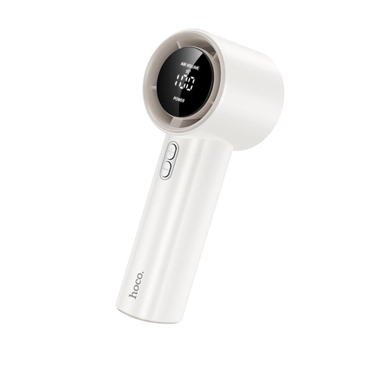 Вентилятор беспроводной Hoco HX64 Hurricane High Speed Handheld Fan 5 скоростей 3600mAh White (6942007652650)
