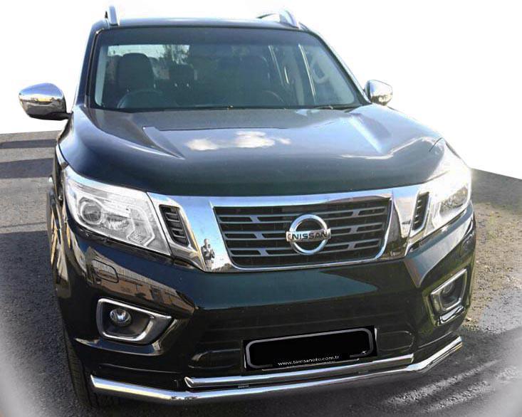 Передний ус ST014 CAN для Nissan Navara/NP300 2016- гг. нержавеющая сталь Хром