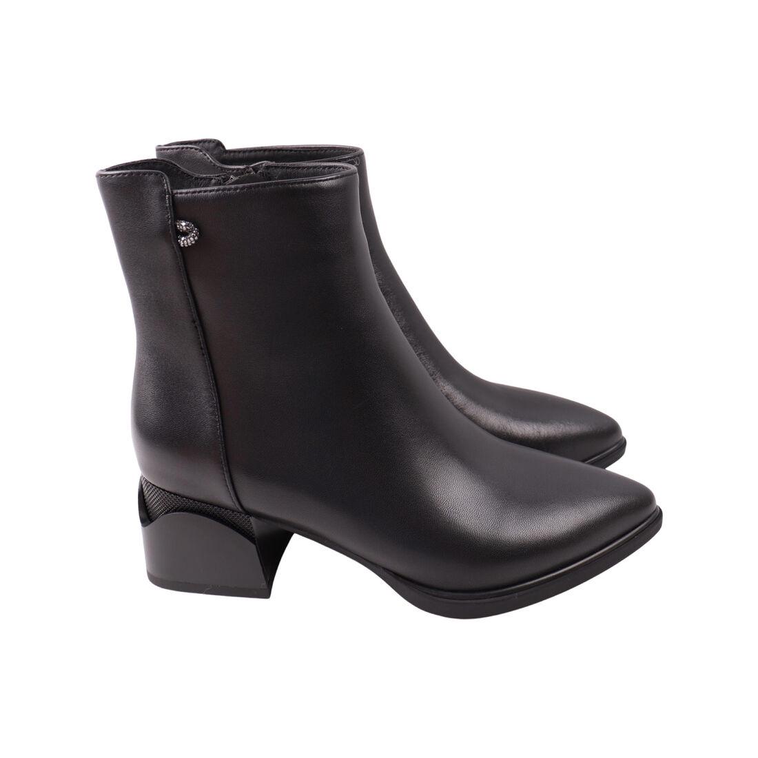 Ботильоны женские Angelo Vani натуральная кожа р. 40 Черный (260-23DH)