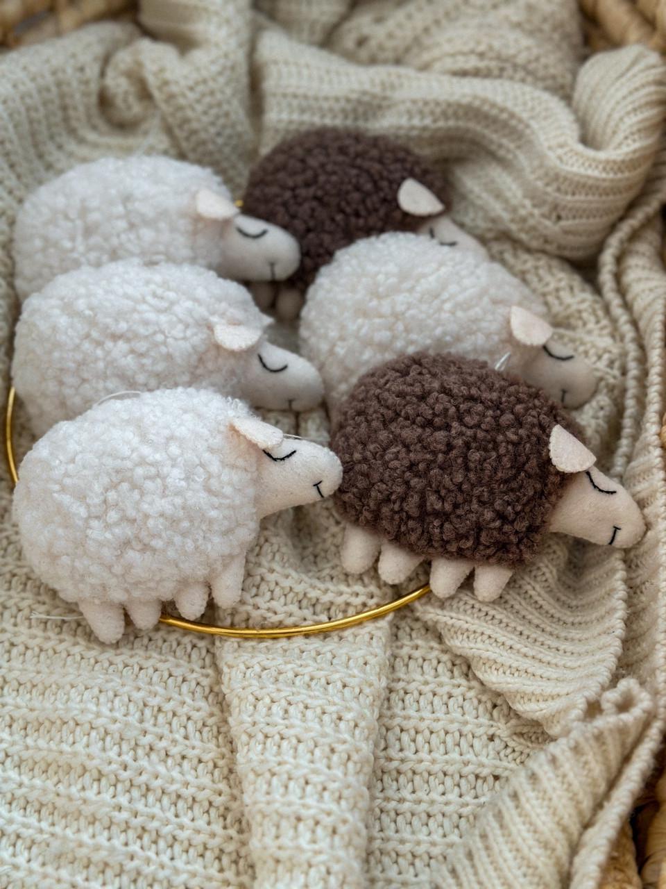 Мобиль детский WooolyWool ручная работа Баранцы (27861158)