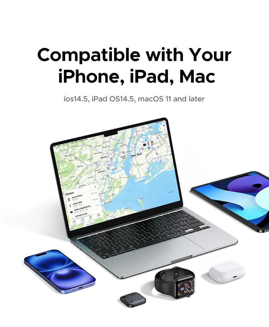 Трекер смарт Ugreen 1 2 Чорний (45297) - фото 2