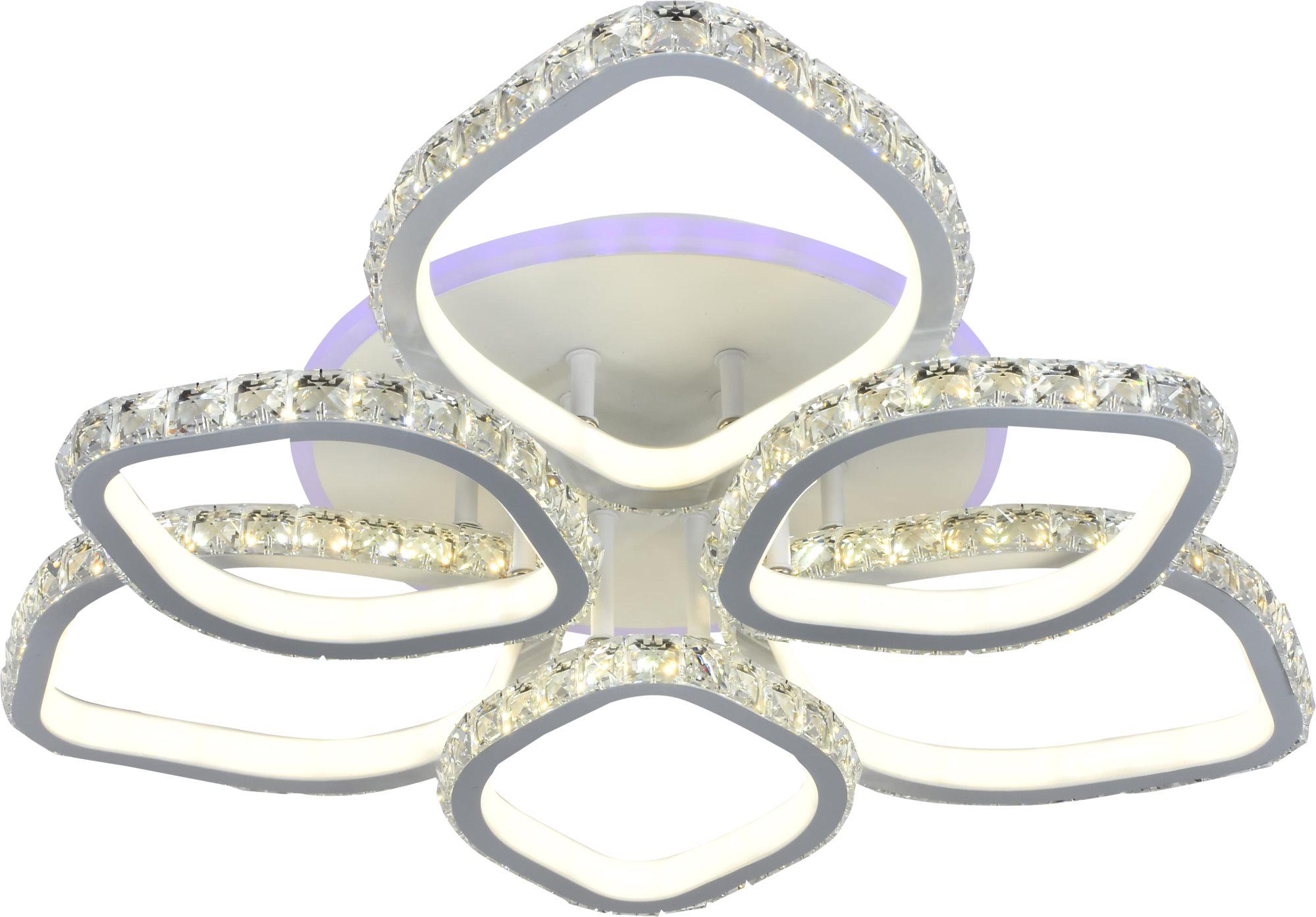 Люстра светодиодная Sirius DK5859A/3+3 WH RGB 264 W 8 W акриловая (000034561)