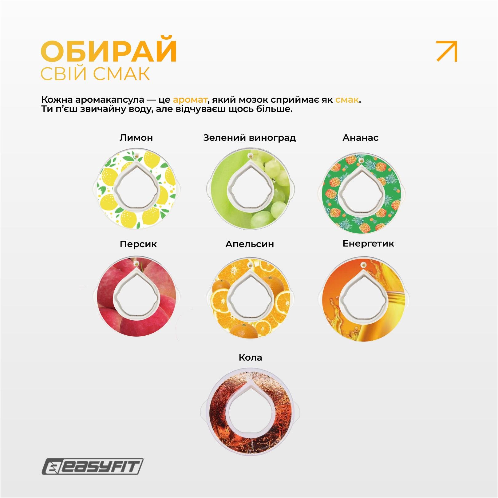 Спортивна пляшка для води зі смаками EasyFit Air Up та 7 ароматизованих капсул 650 мл (EF-7005s-7) - фото 6 Спортивна пляшка для води зі смаками EasyFit Air Up та 7 ароматизованих капсул 650 мл (EF-7005s-7) - фото 6