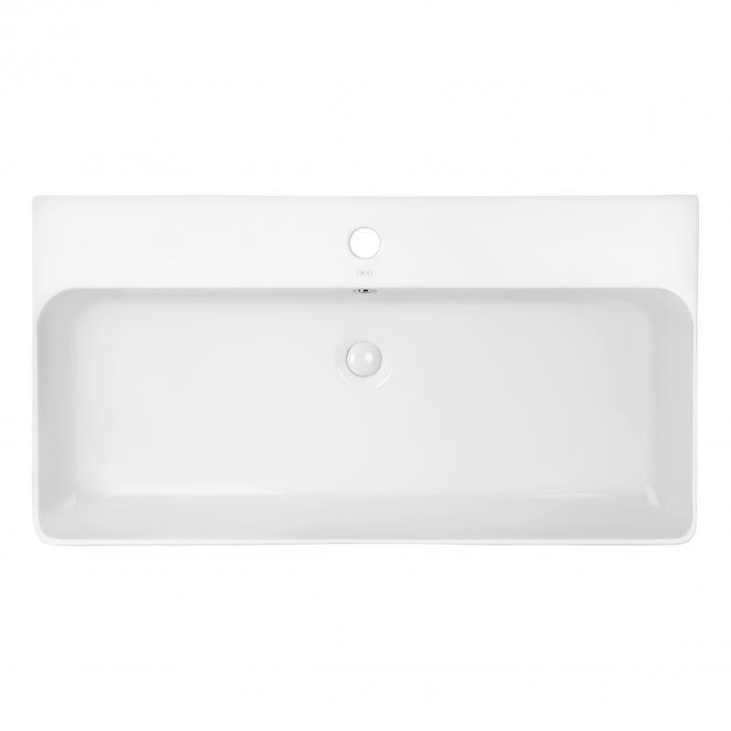Раковина Q-tap Nando с донным клапаном QT1211K419W (14001)
