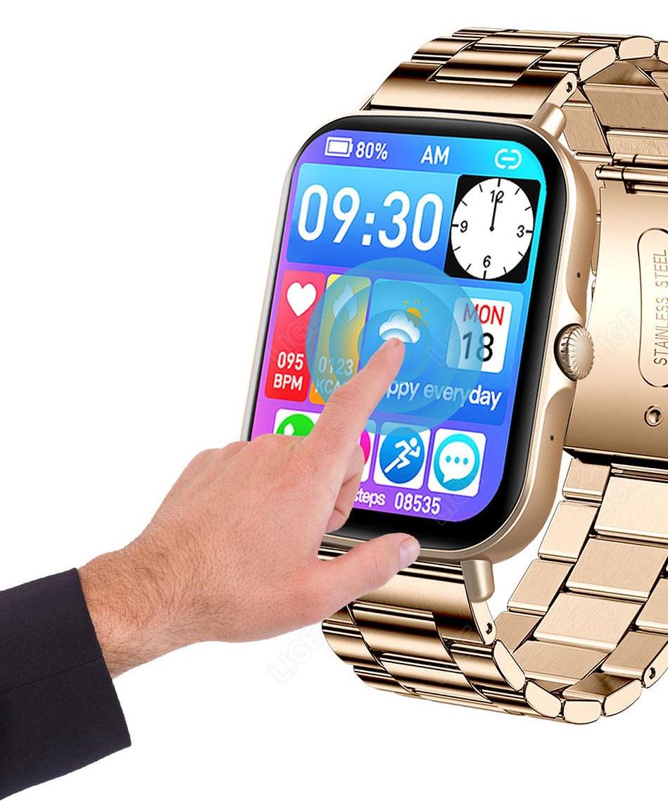 Смарт-годинник LIGE F97S тонометр/пульсоксиметр/дзвінок/ температура тіла 2 ремінці (f51dc619) - фото 2