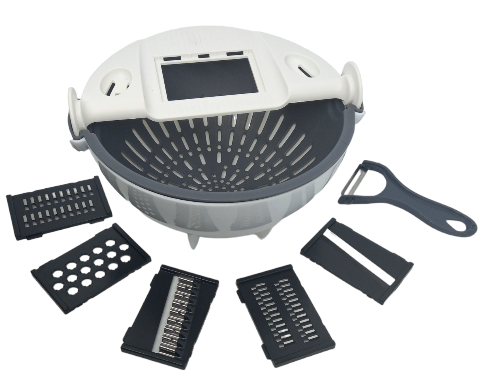 Овощерезка 9 в 1 и овощечистка Wet Basket Vegetable Cutter (10608552)