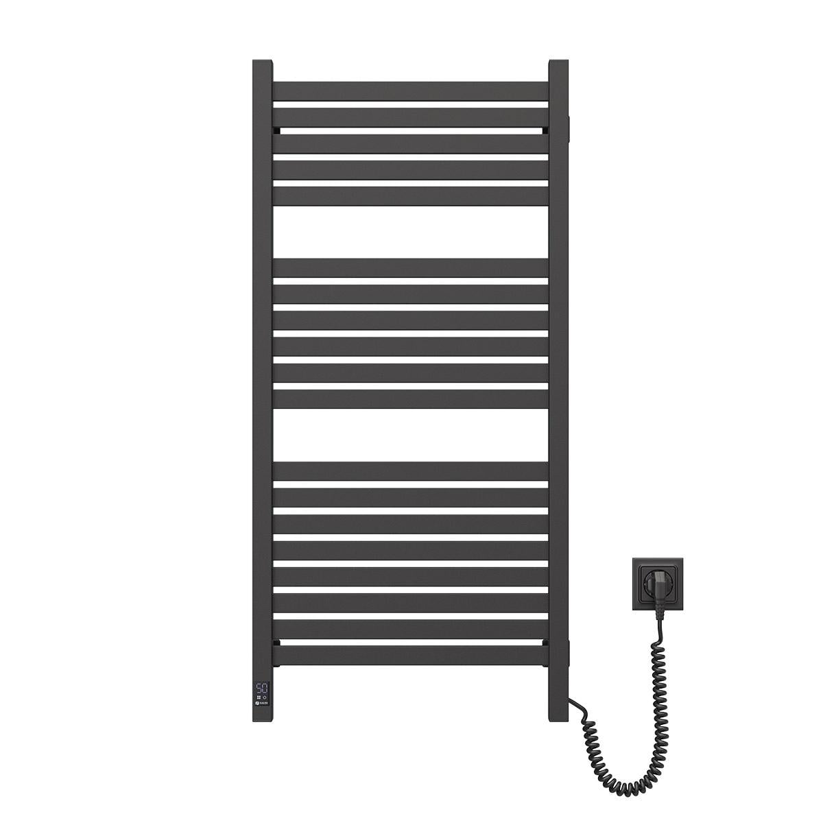 Полотенцесушитель электрический NAVIN Авангард X Sensor с WI-FI правосторонний 480х1000 мм Черный муар (E12-272055-4810)