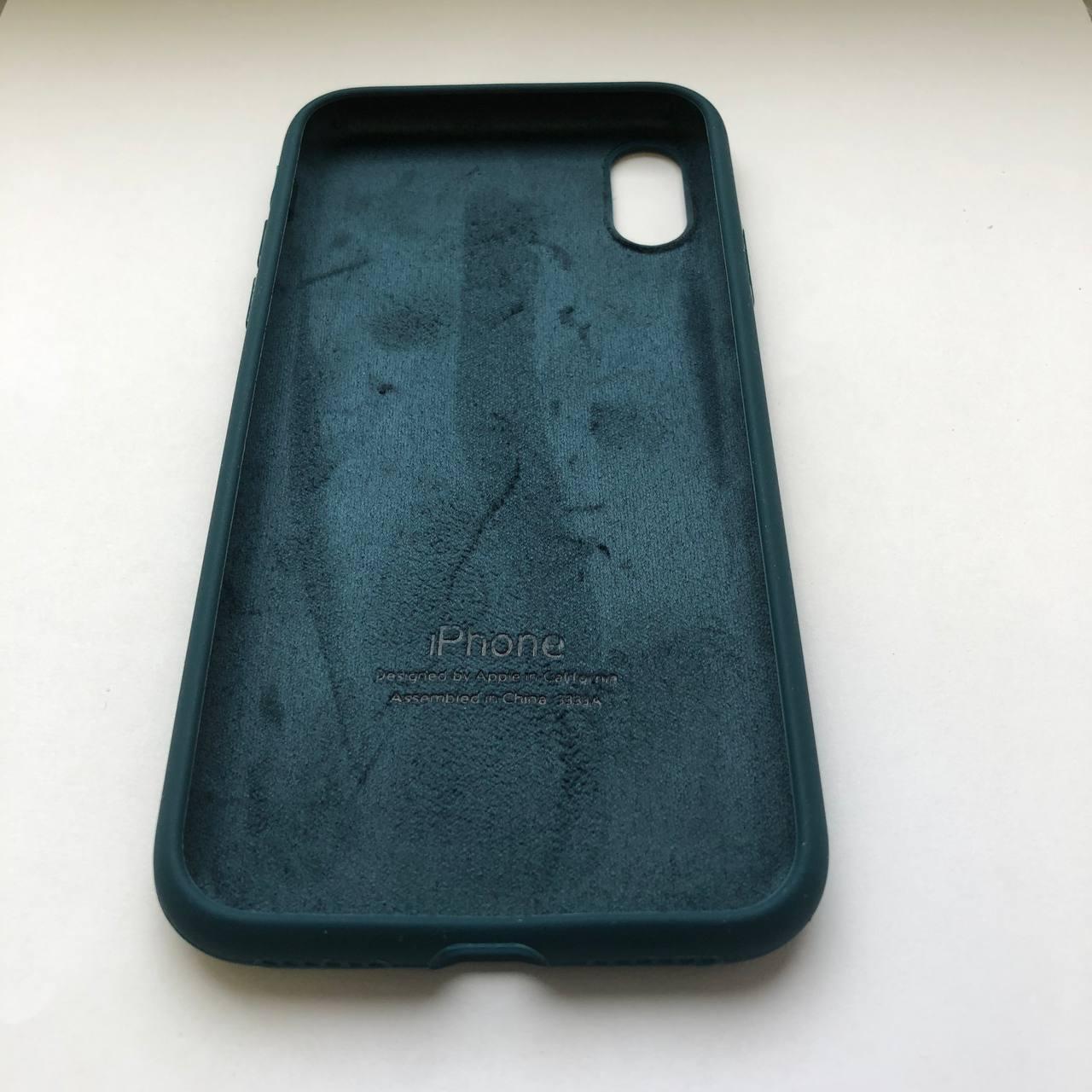 Чехол Silicone Case для Apple iPhone X, XS Deep Blue - фото 3