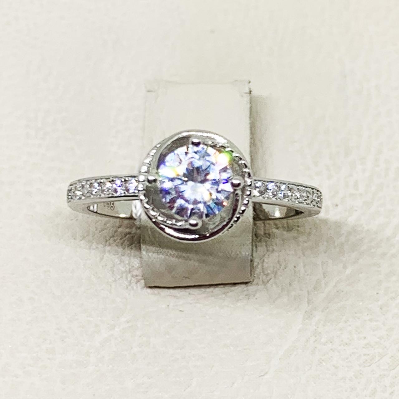 Кольцо серебряное с кубическим цирконием 2,53 г р. 16,5 (1652773200)