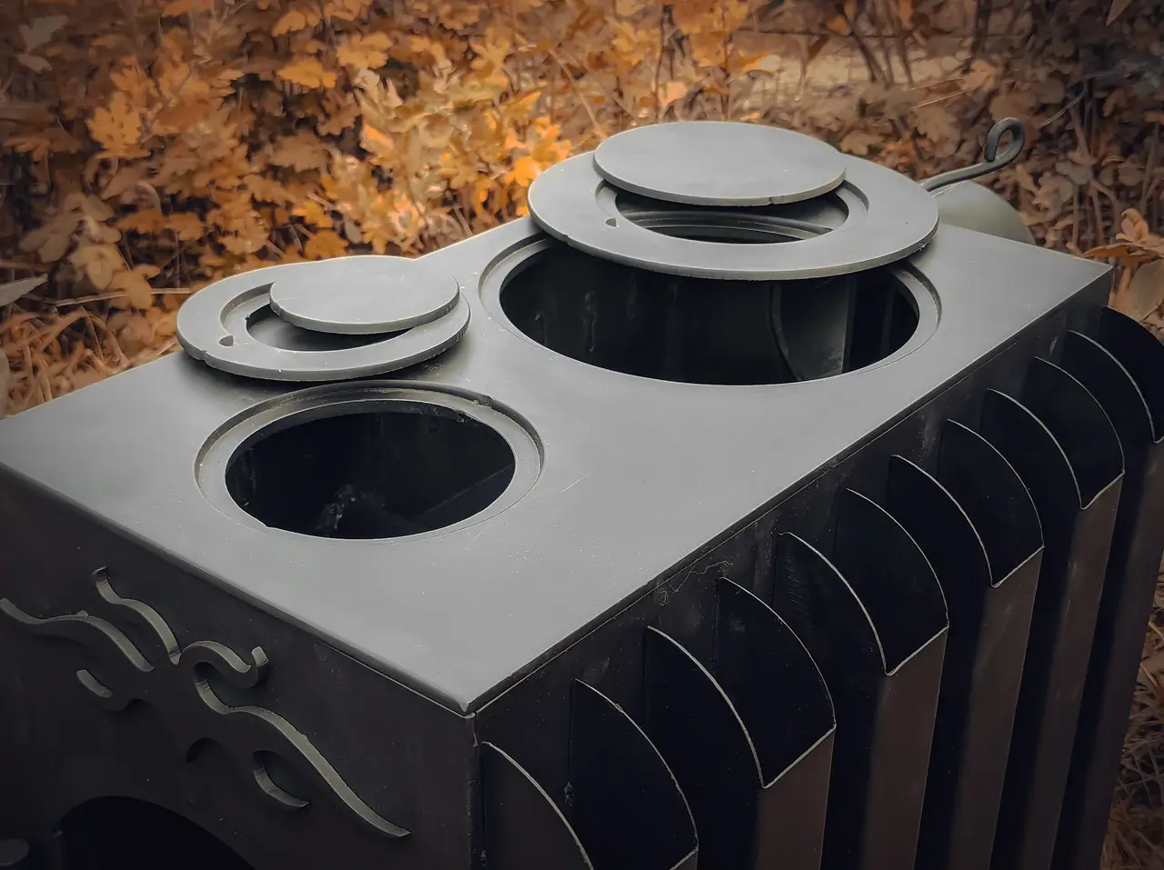 Печь-радиатор длительного горения с варочной поверхностью - фото 2 Печь-радиатор длительного горения с варочной поверхностью - фото 2