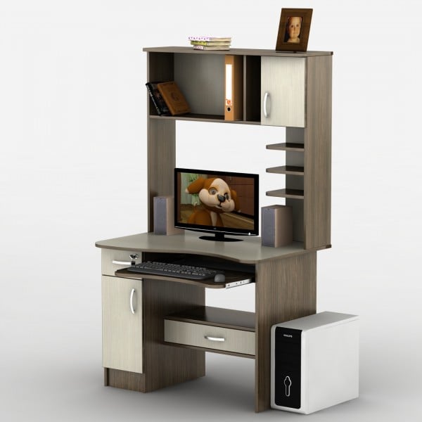 Компьютерный стол Тиса СК-27 Венге/Дуб молочный (62cd2361fa5d7b192c71af7b)