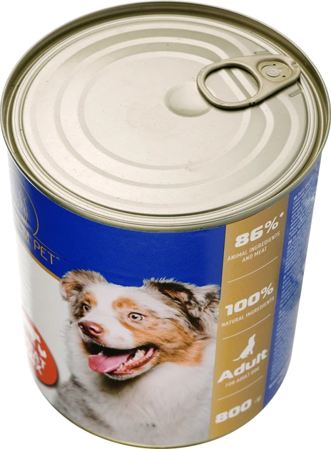 Паштет для собак взрослых Premium Pet Мясной ассорти влажный корм консерва 800 г (2641234758) - фото 3