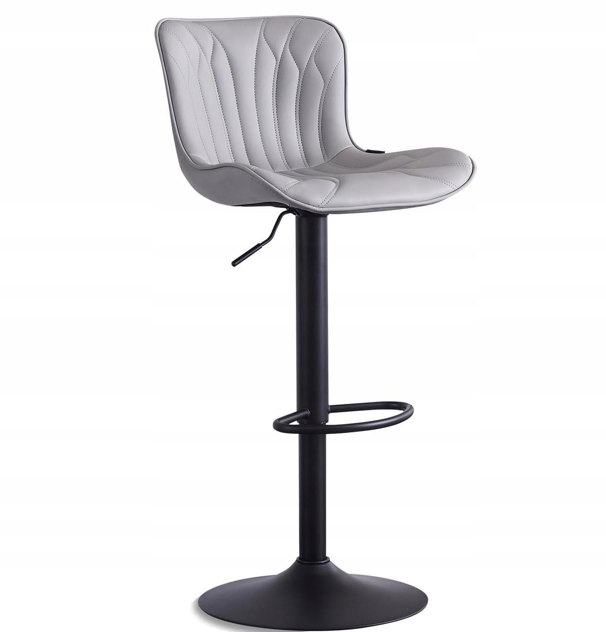 Барный стул Monaco искусственная кожа Серо-черный (2734068438)