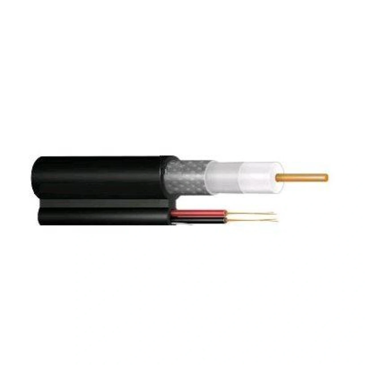 Кабель коаксиальный Ritar B305-RG690 + 2x0.5 мм 1,02 мм CU 64x0.12 м CCA с питанием 305 м (3127501083)