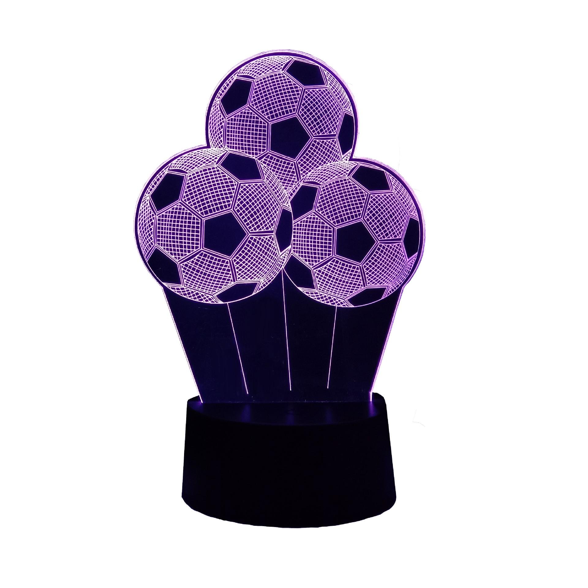 Светильник Тройной футбольный мяч (26972815)