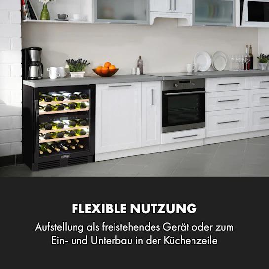 Винна шафа KLARSTEIN Vinovilla 43 Built-In Duo Onyx вбудований/двозонний 43 пляшки 129 л Чорний (10034155) - фото 7