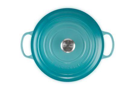 Kаструля Le Creuset Evolution 6,7 л чавунна з кришкою Turquoise (21177281702430) - фото 4