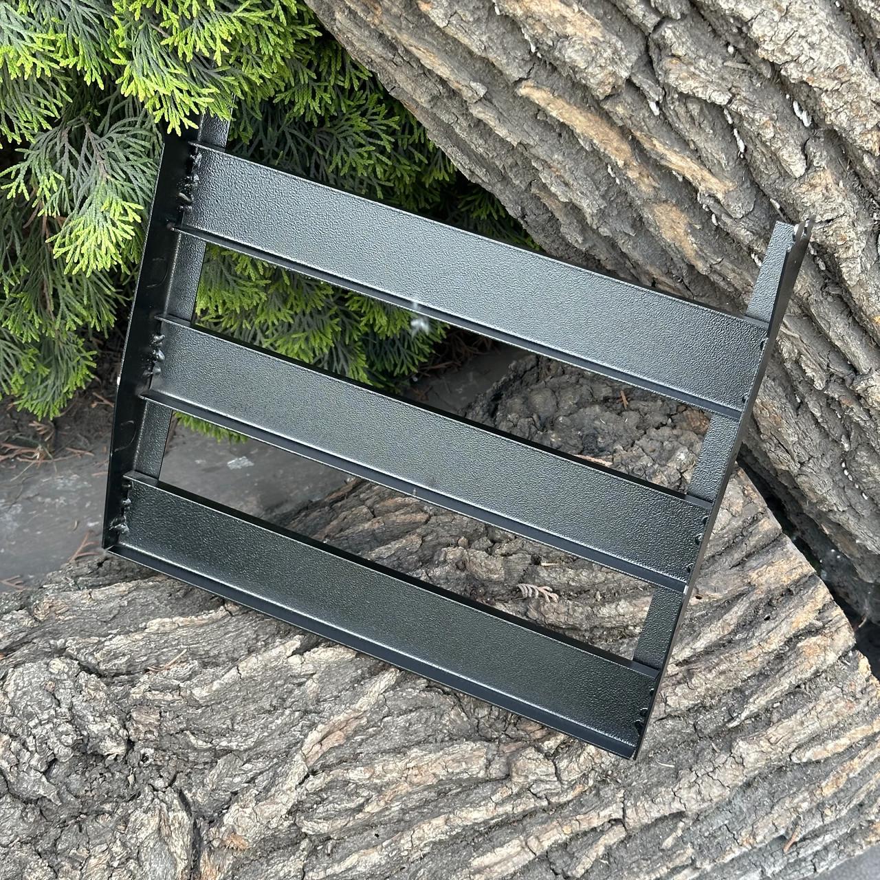 Полка боковая Metalzavod для мангала Прометей на 9-12 шампуров металлическая 30,95х34,1х6,85 см (PLK-MDR12) - фото 3 Полка боковая Metalzavod для мангала Прометей на 9-12 шампуров металлическая 30,95х34,1х6,85 см (PLK-MDR12) - фото 3