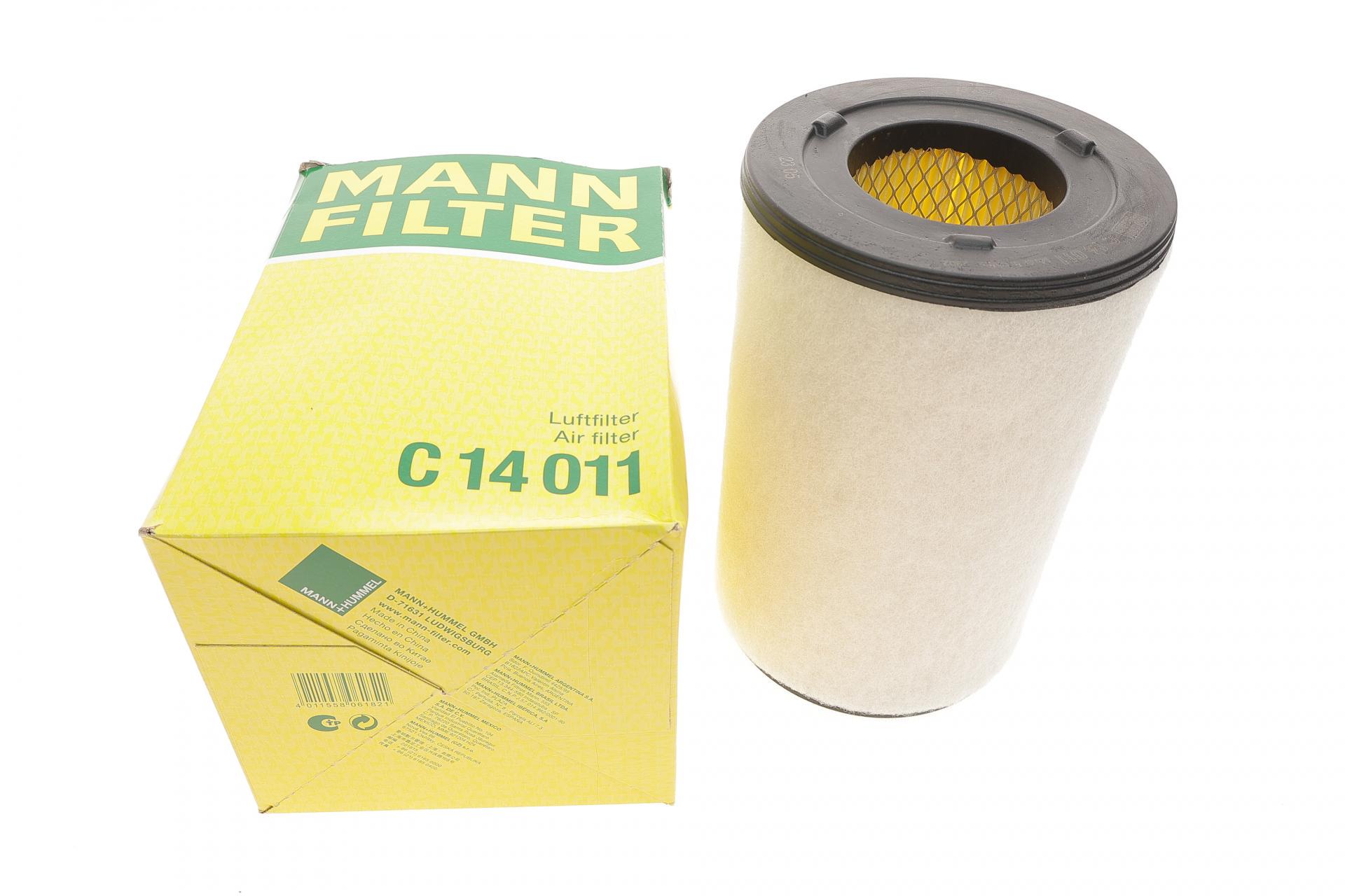 Фильтр воздушный Mann-Filter для Nissan NP300 2,5dCi 08-/Navara 2,5Di 02- (C 14 011)