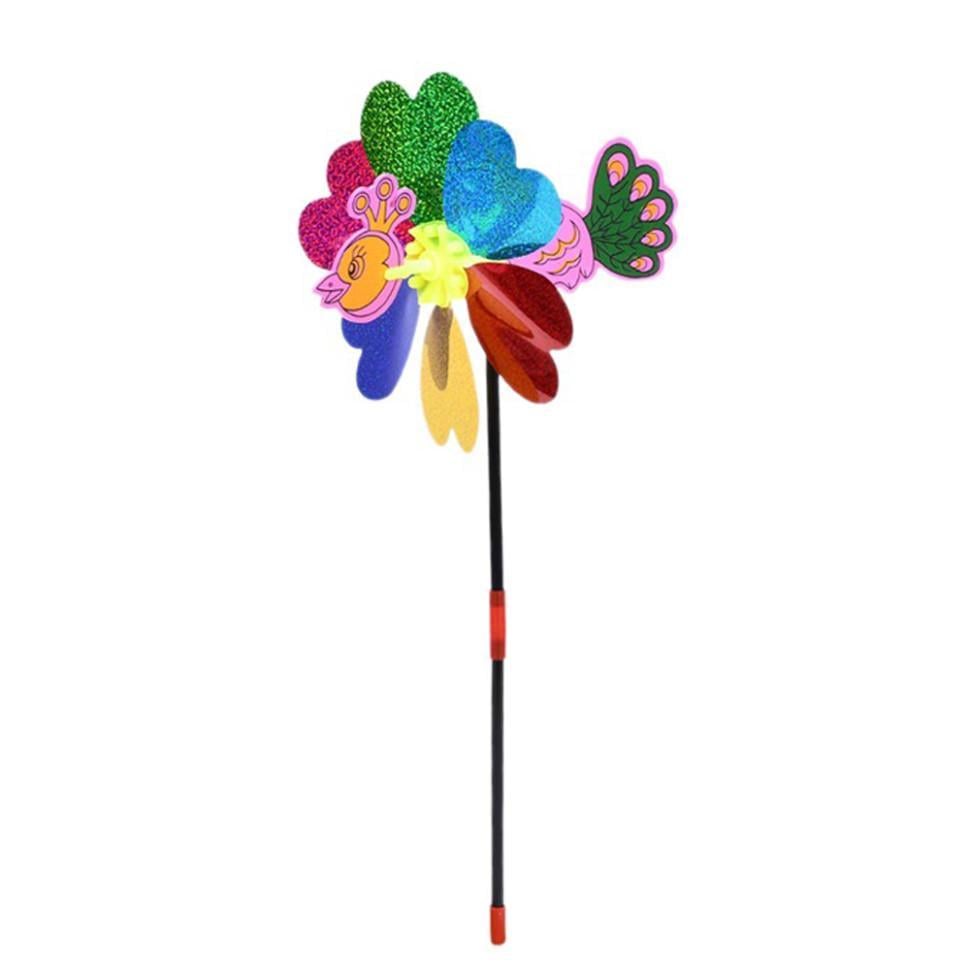 Дитячий вітрячок Павич BMW MR 1353-3 квітка діаметром 20,5 см паличка 38 см (RLT51771)