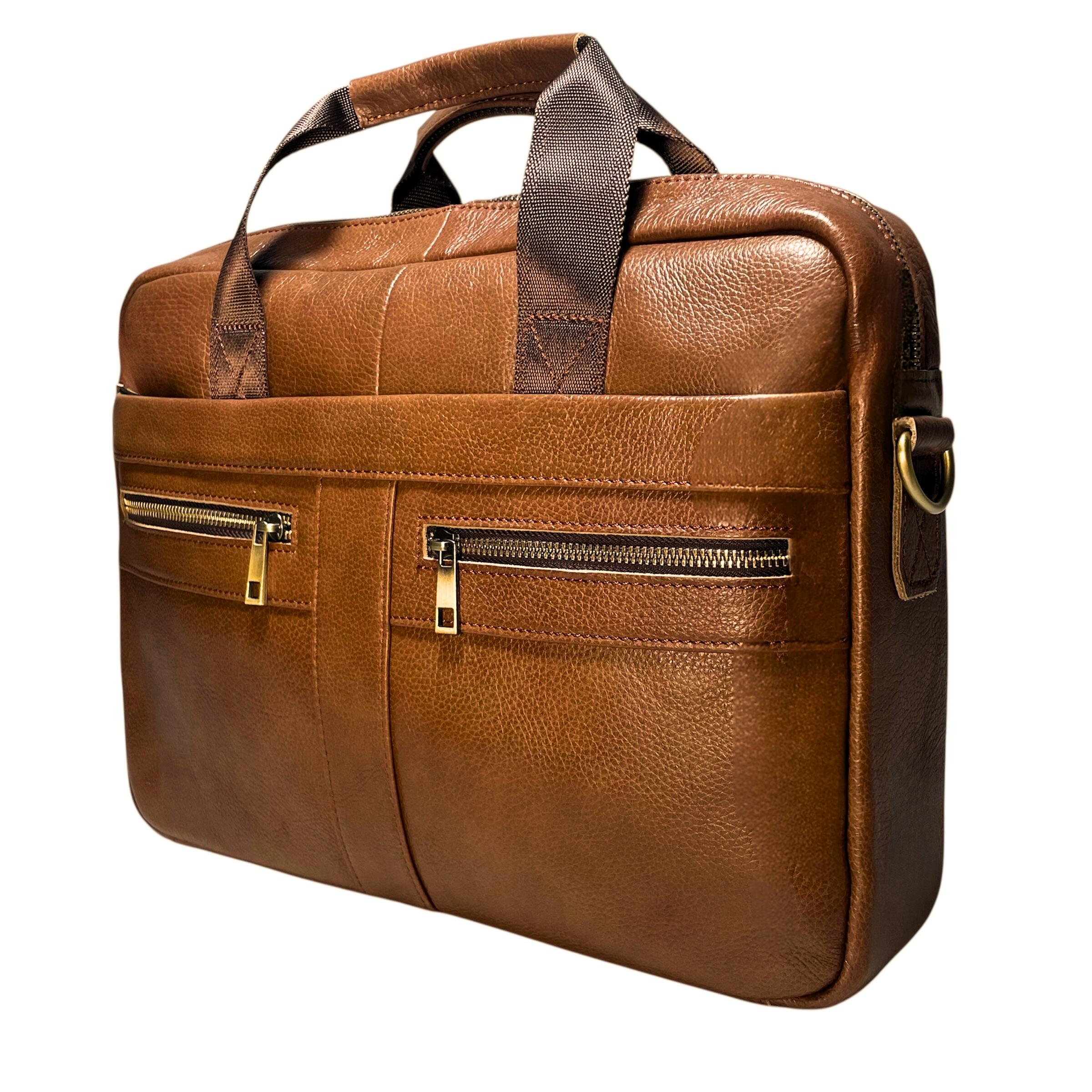 Портфель чоловічий Lorian з натуральної шкіри з відділенням для ноутбуку Кавовий (LR 252019-coffee) - фото 5 Портфель чоловічий Lorian з натуральної шкіри з відділенням для ноутбуку Кавовий (LR 252019-coffee) - фото 5