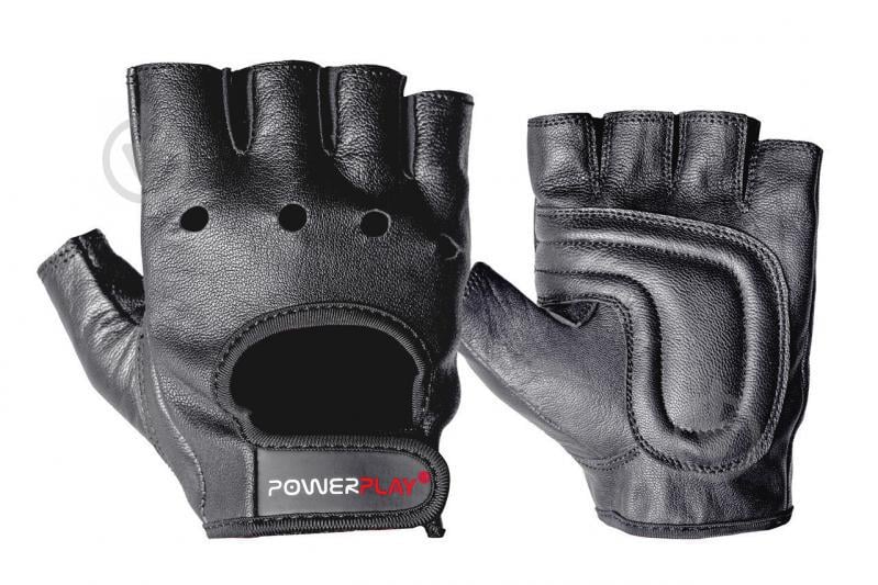 Рукавички для фітнесу PowerPlay 1572 L Чорні