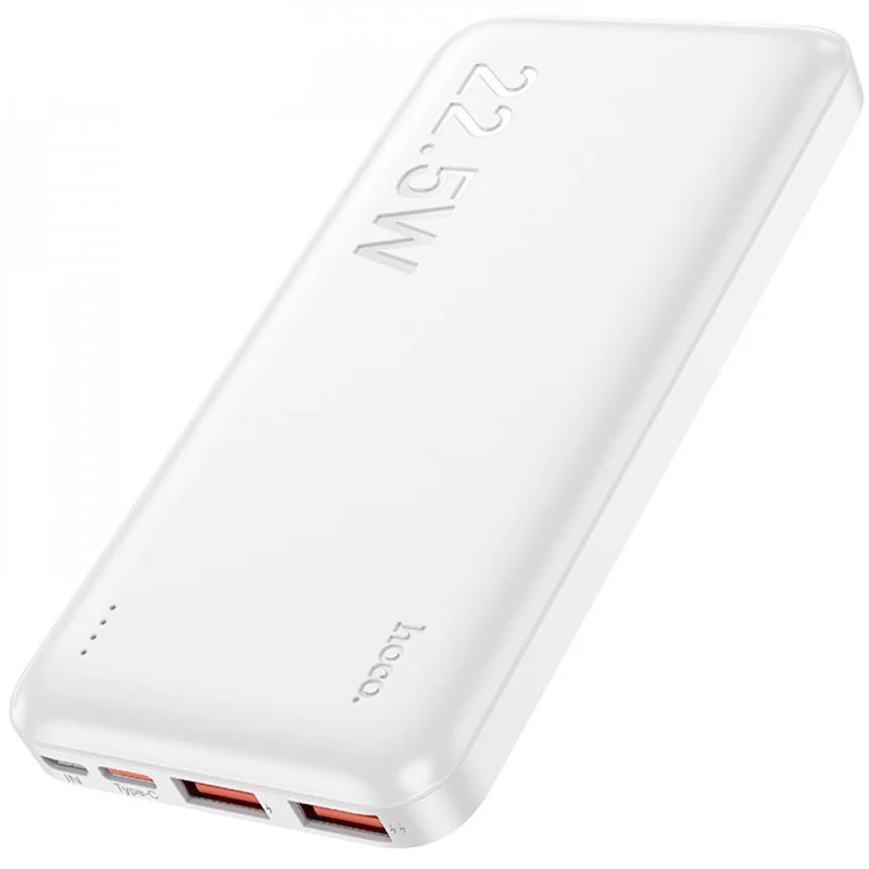 Повербанк Hoco J101 Astute 22.5W 10000mAh 2xUSB/Type-C Білий (328965) - фото 2