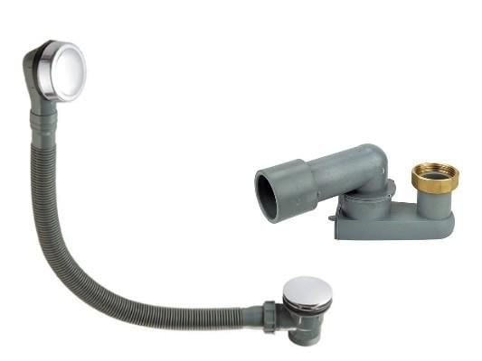 Сифон для ванни Remer з переливом клік-клак 96PCC