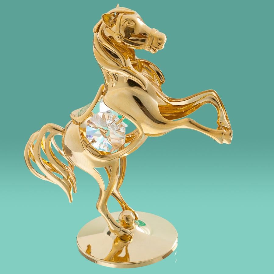 Фігурка Конячка Elisey з позолотою та стразами (0316-001)