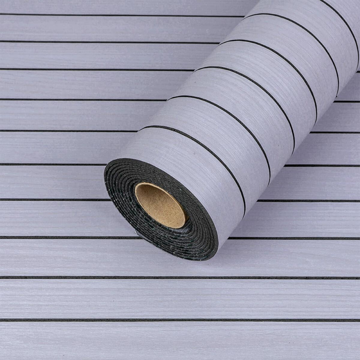 Покрытие виниловое самоклеящееся 3D рейки Графит 600х2900х3 мм Белый (SW-00002900)