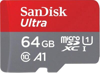 Карта памяти SanDisk Ultra microSDXC адаптер 64 Gb (610982)