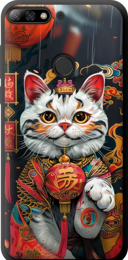 Чехол на Huawei Y7 Prime 2018 China Cat v2 (6135b-1509-42517)