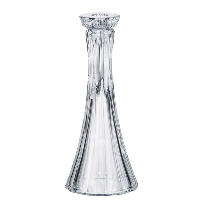 Свічник Bohemia Wellington 255 мм богемське скло 2 шт. Прозорий (8bc3963a)