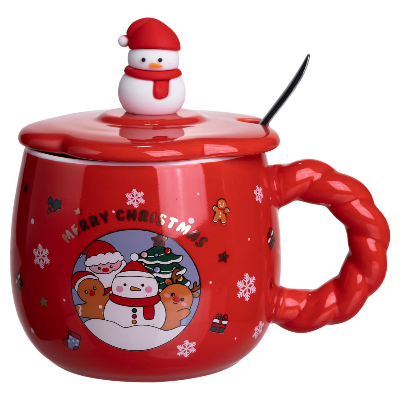 Чашка порцелянова Christmas Wonderland з кришкою 400 мл (FM-CS-20C) - фото 4 Чашка порцелянова Christmas Wonderland з кришкою 400 мл (FM-CS-20C) - фото 4