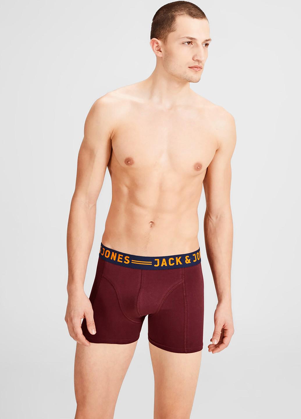 Трусы мужские Jack & Jones XL Бордовый (1211394305b49)